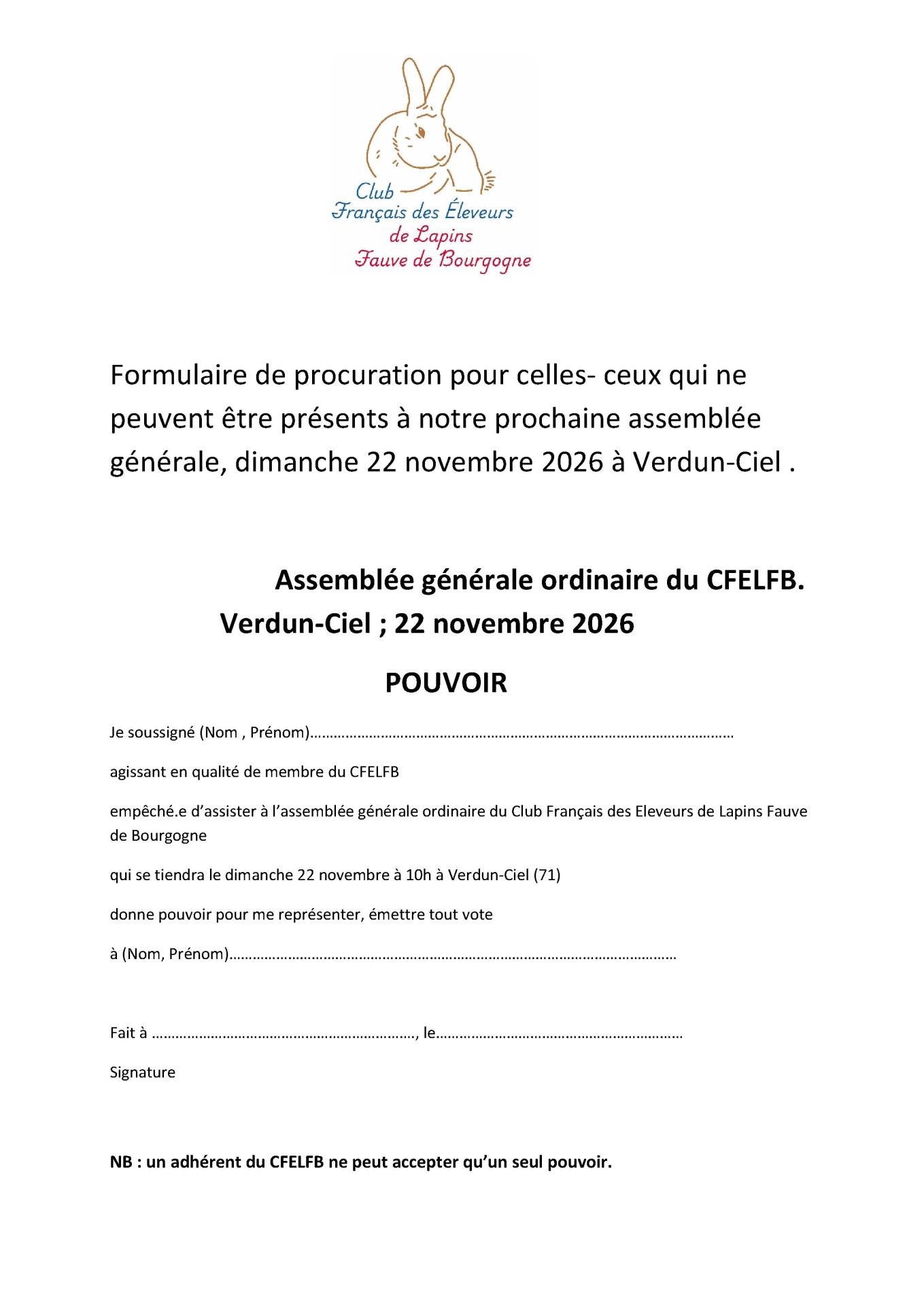 Pouvoir ag cfelfb 2026