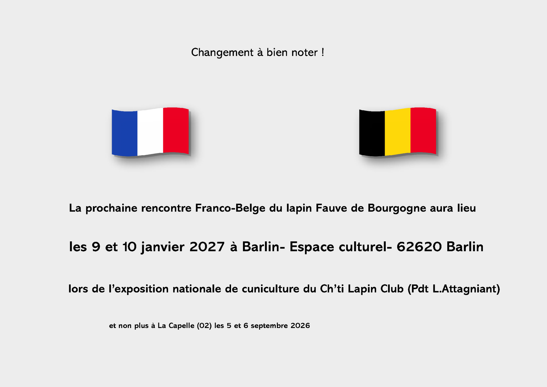 Rencontre franco belge 2027